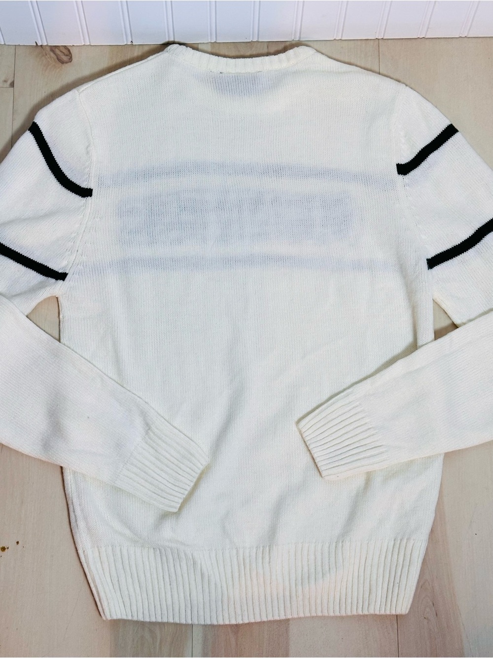 Guinness Crew Neck Knit Unisex Sweater in cream XS - Picture 8 of 10